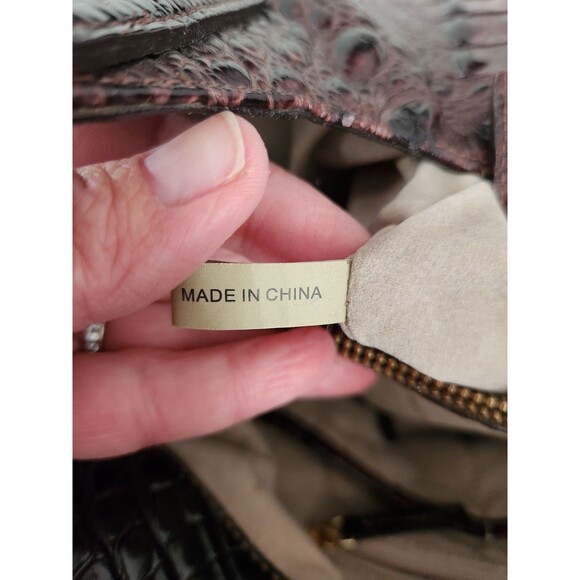 BRAHMIN Elisa Satchel  EUC - Anthracite - Beautiful Color! Scuffs SEE - Picture 13 of 16